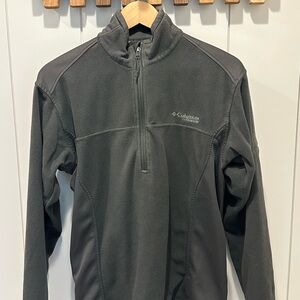 Columbia Gray Fleece Pullover with Quarter Zip